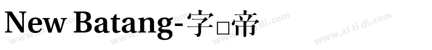 New Batang字体转换
